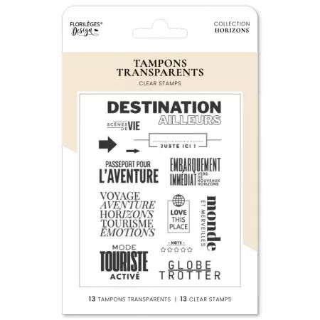 Tampons EMBARQUEMENT IMM&Eacute;DIAT - Horizons - Floril&egrave;ges Design