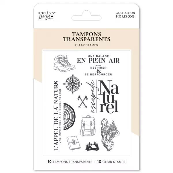 Tampons ESCAPADE AU NATUREL - Horizons - Floril�ges Design