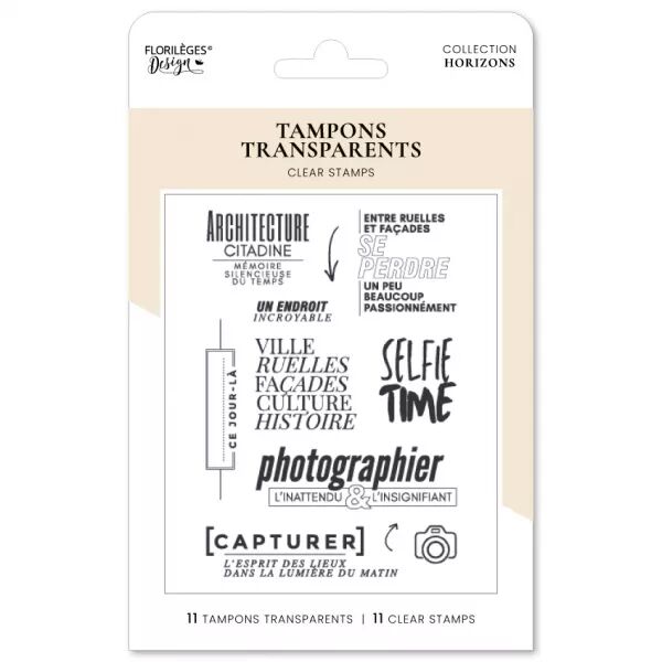 Tampons PHOTOGRAPHIER L\'INATTENDU - Horizons - Floril�ges Design