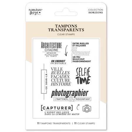 Tampons PHOTOGRAPHIER L\'INATTENDU - Horizons - Floril&egrave;ges Design