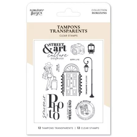 Tampons SOUVENIR EN PHOTO - Horizons - Floril&egrave;ges Design