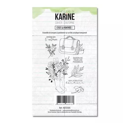 Tampons transparents - Cahier d\'automne - C\'est la rentr�e