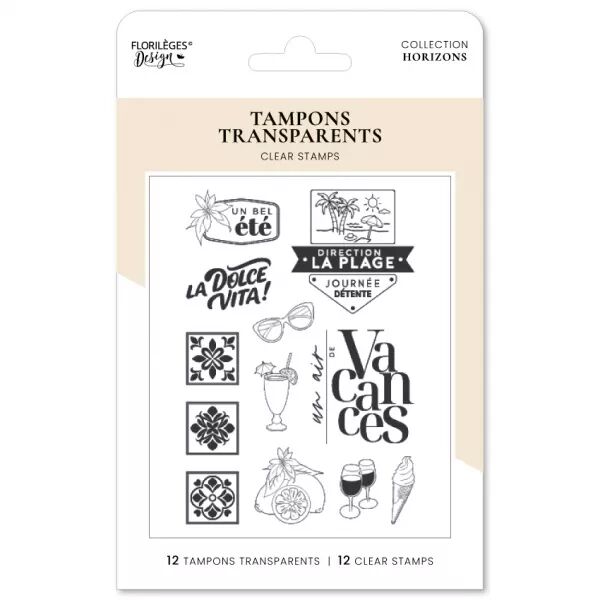 Tampons UN AIR DE VACANCES - Horizons - Floril�ges Design