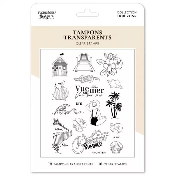 Tampons VUE SUR MER - Horizons - Floril�ges Design