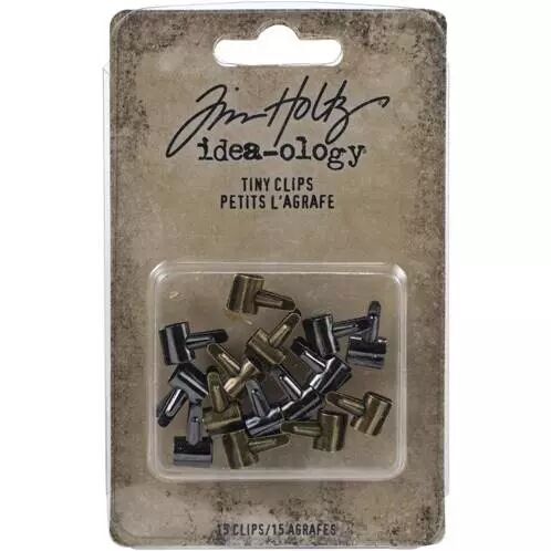 Tiny clips - noir & bronze