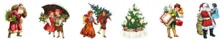 Tranparent Stickers on Roll - Vintage Christmas - Studio Light