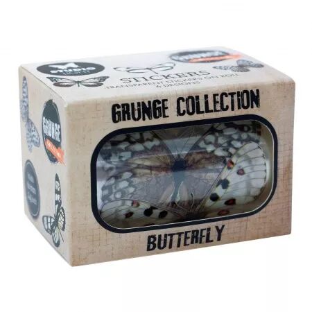 Transparent Stickers on Roll - Grunge Collection- Papillons - Studio Light