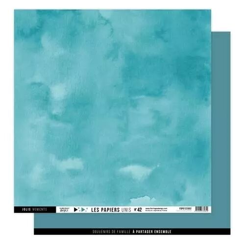 Uni & faux uni - n�42 - Bleu Paon