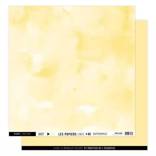 Uni & faux uni - n�43 - Jaune paille