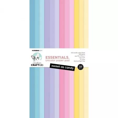 Unicolor paper pad - 15x30 - Sweet as candy