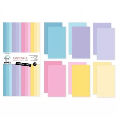 Unicolor paper pad - 15x30 - Sweet as candy