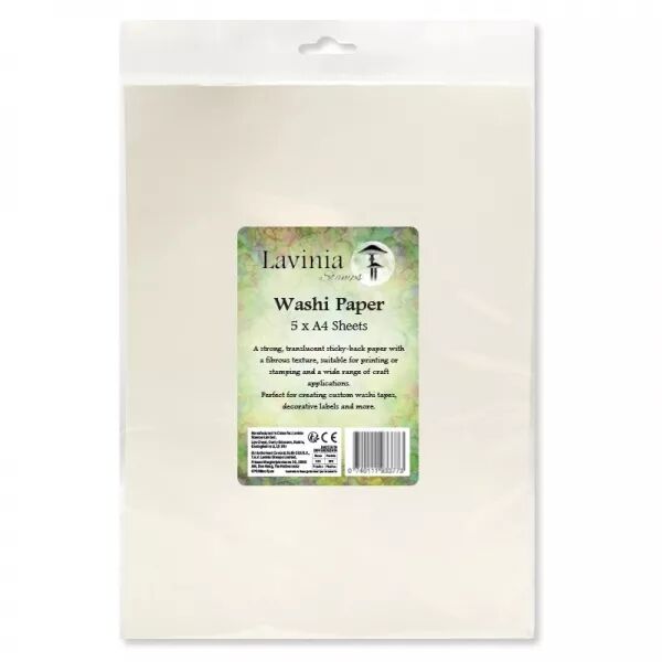 Washi paper - 5 feuilles A4 - Lavinia