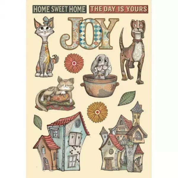 Wooden Shapes - Furry Friends - Stamperia