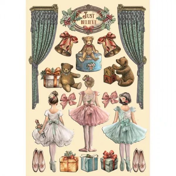 Wooden Shapes - The Nutcracker ballet and ours - Stamperia