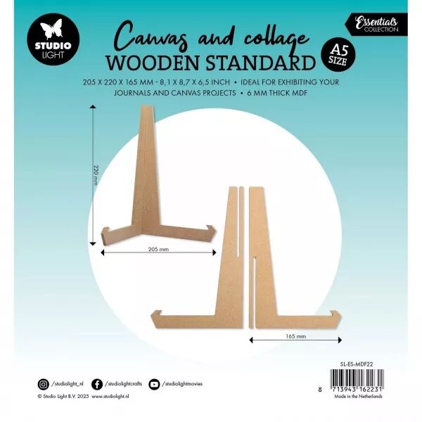 Wooden Stand - A5 - Studio Light