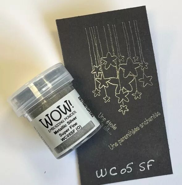 Wow! Embossing Powder - Metallic Silver / Argent- Super Fine
