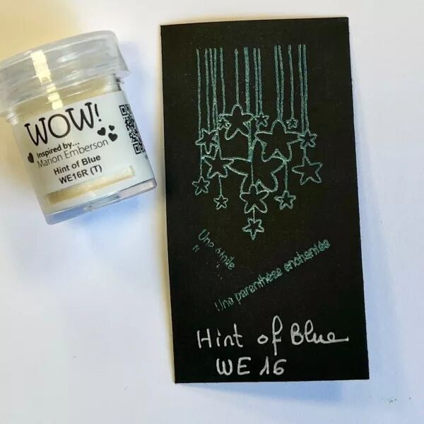 Wow! Embossing Powder - Pearl - Hint of Blue