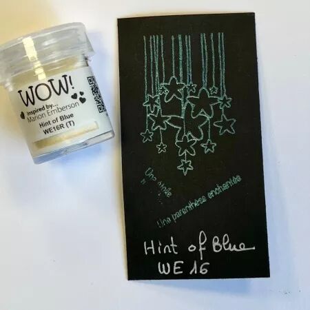 Wow! Embossing Powder - Pearl - Hint of Blue