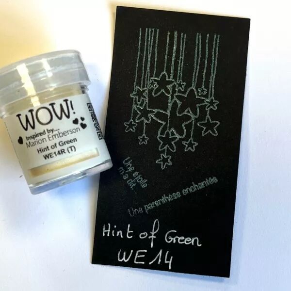 Wow! Embossing Powder - Pearl - Hint of Green