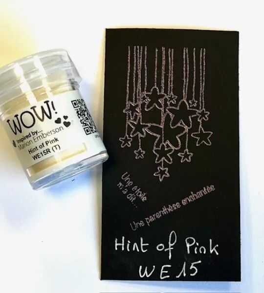 Wow! Embossing Powder - Pearl - Hint of Pink