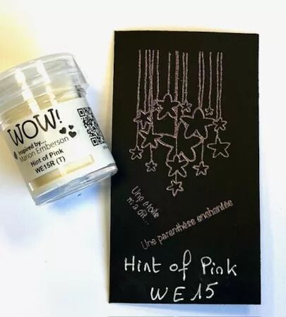 Wow! Embossing Powder - Pearl - Hint of Pink